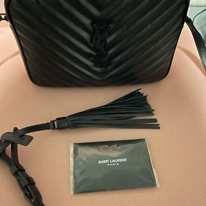 Like New YSL Black Lou Camera Bag